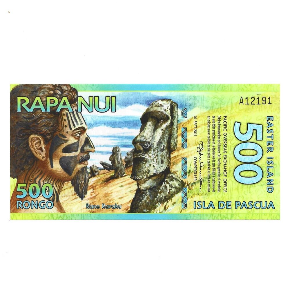 2011 Easter Island 500 Rongo Banknote [b7] - Picture 2 of 2